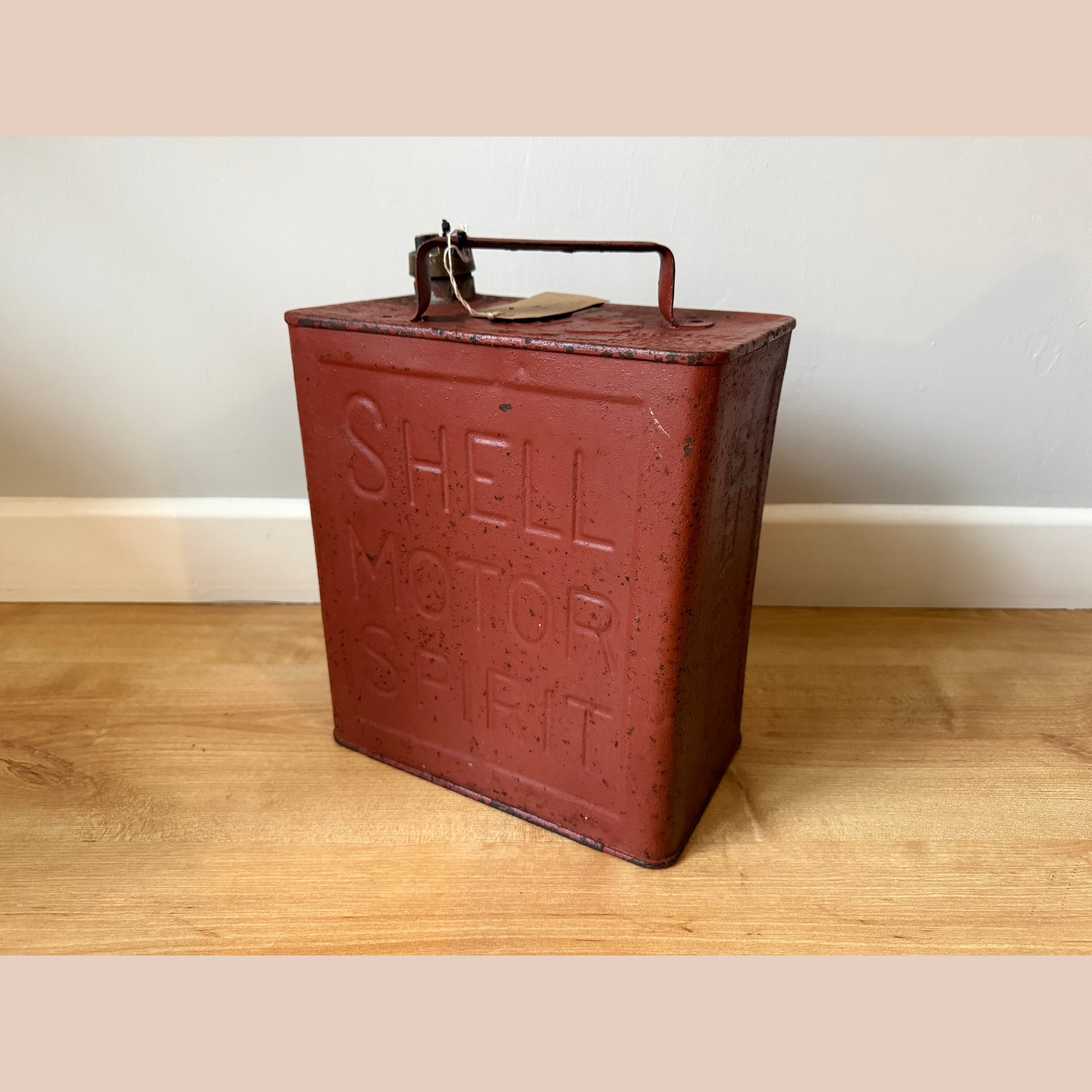 Vintage 1930's Shell Motor Spirit fuel can