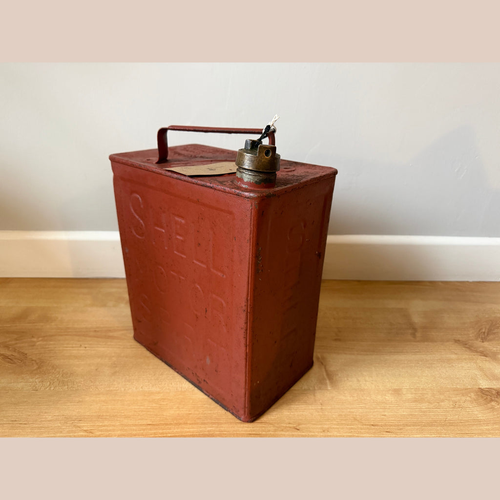 Vintage 1930's Shell Motor Spirit fuel can