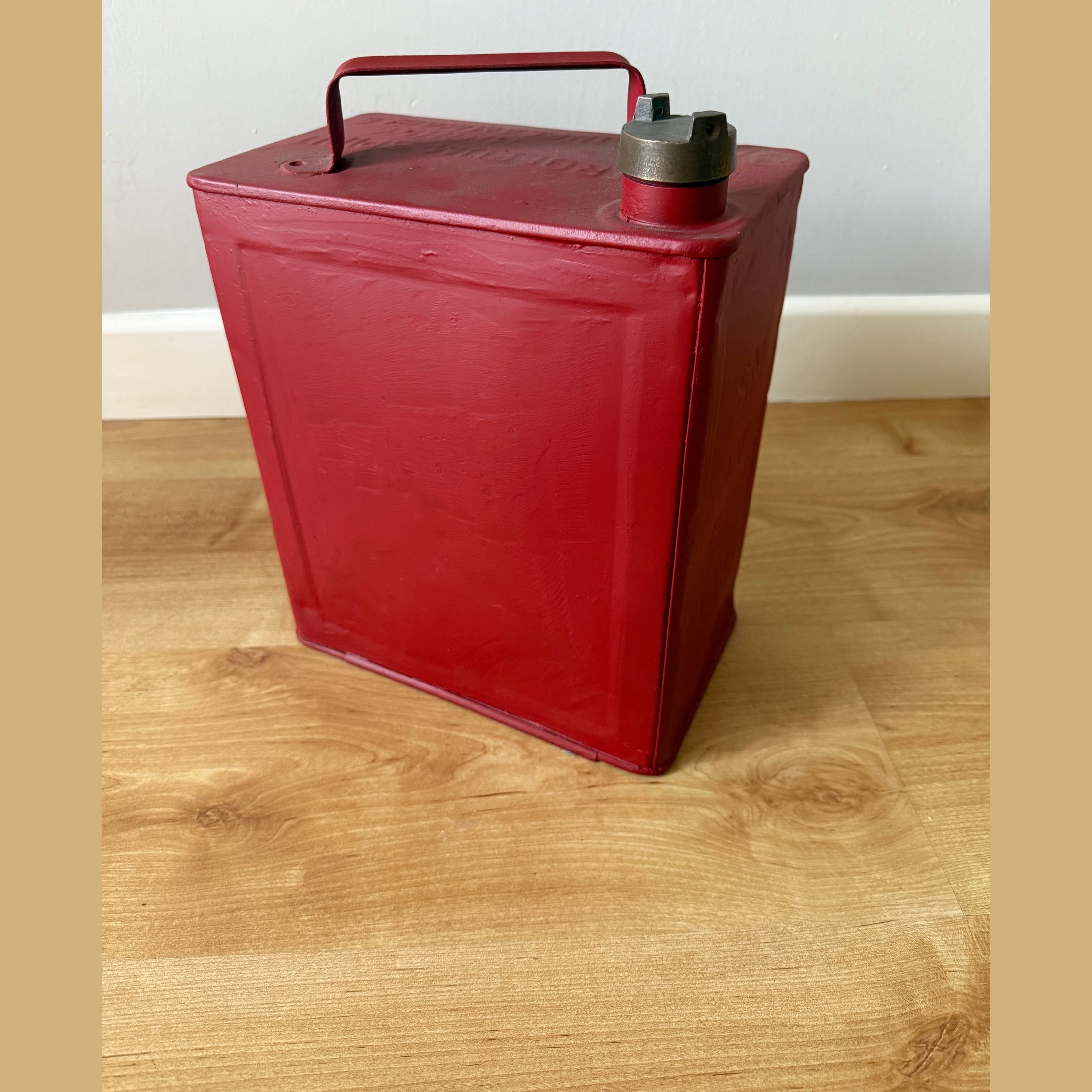 Vintage Red fuel can SM and BP.
