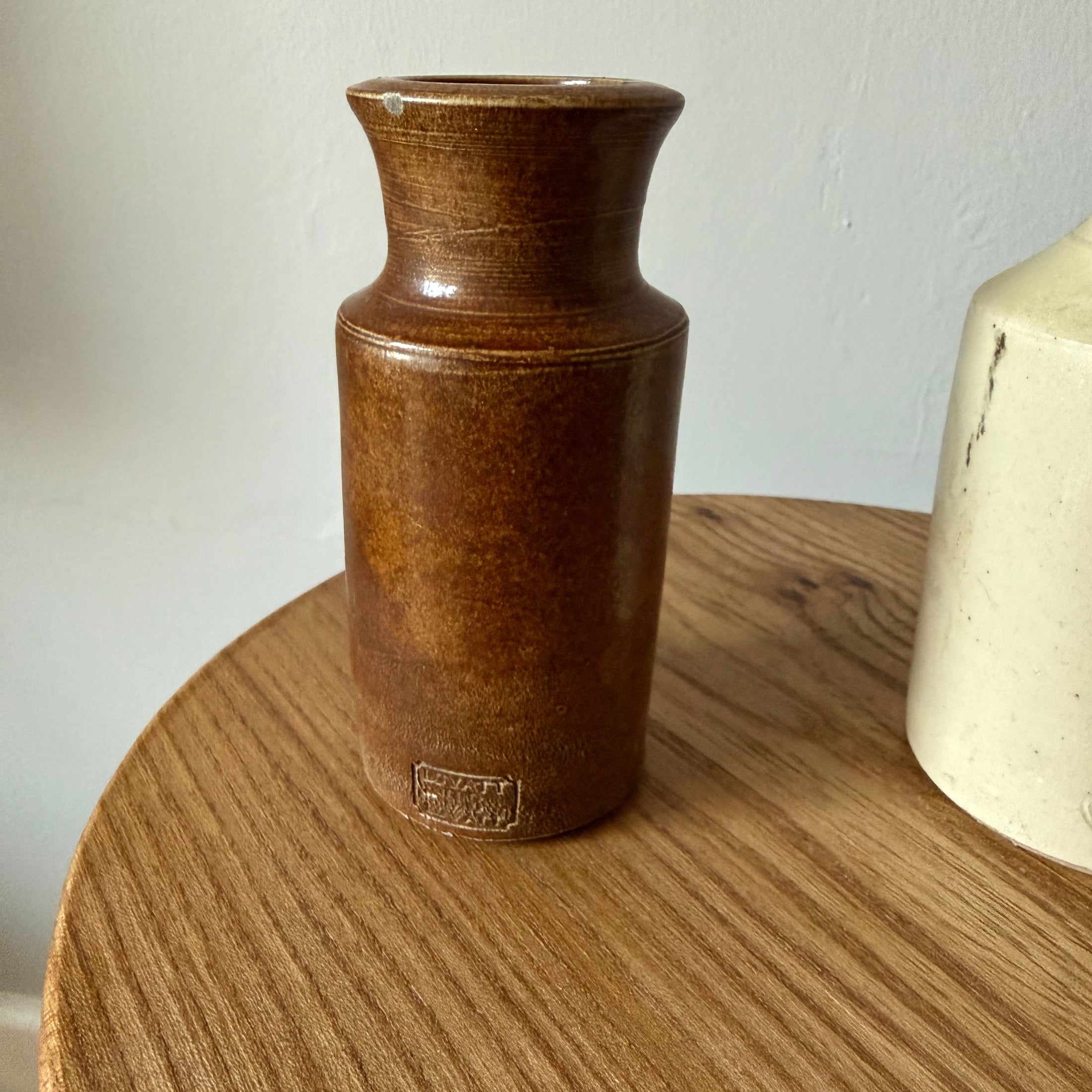 Antique ink/ginger bottle or vase