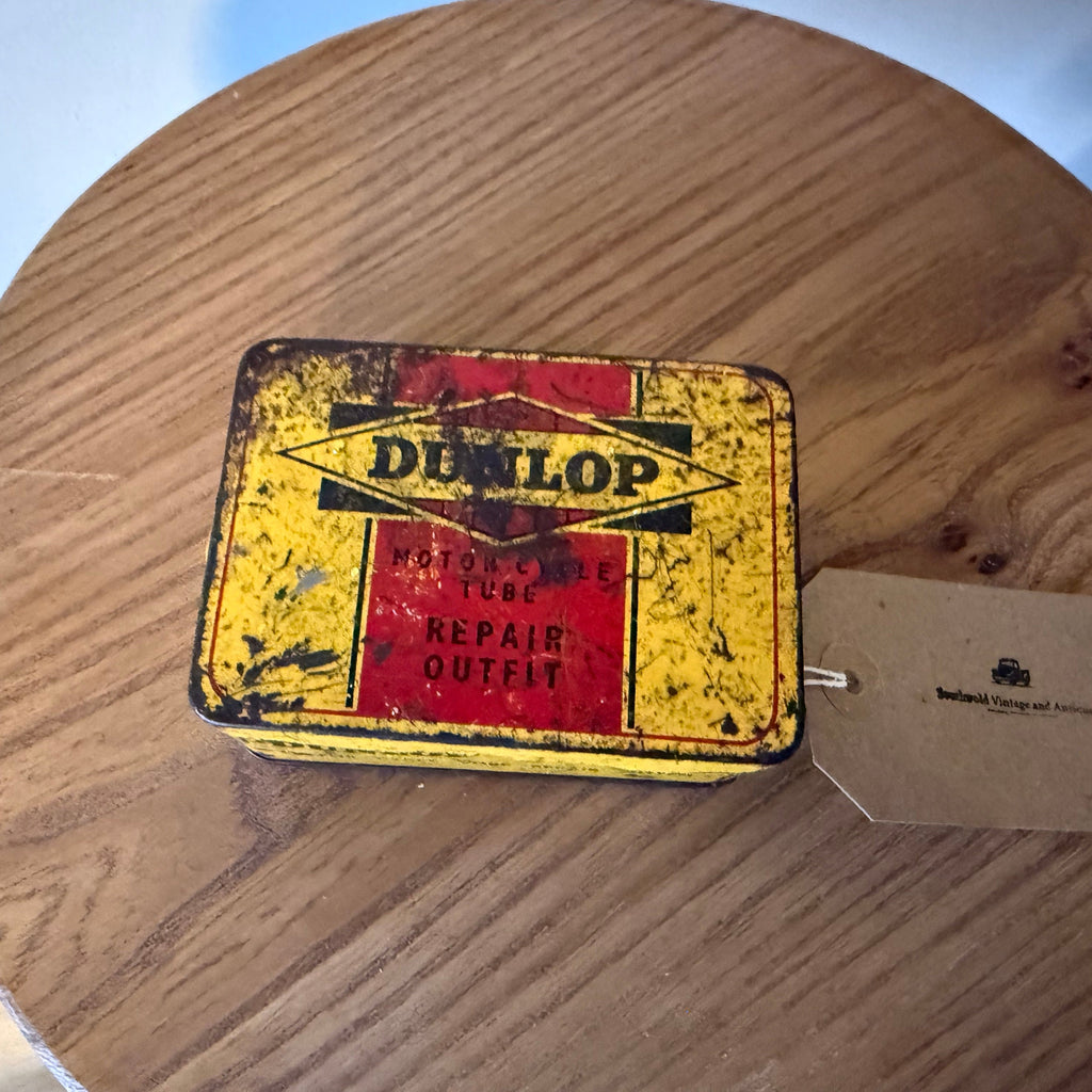 Vintage Dunlop Motorcycle tyre repair tin.