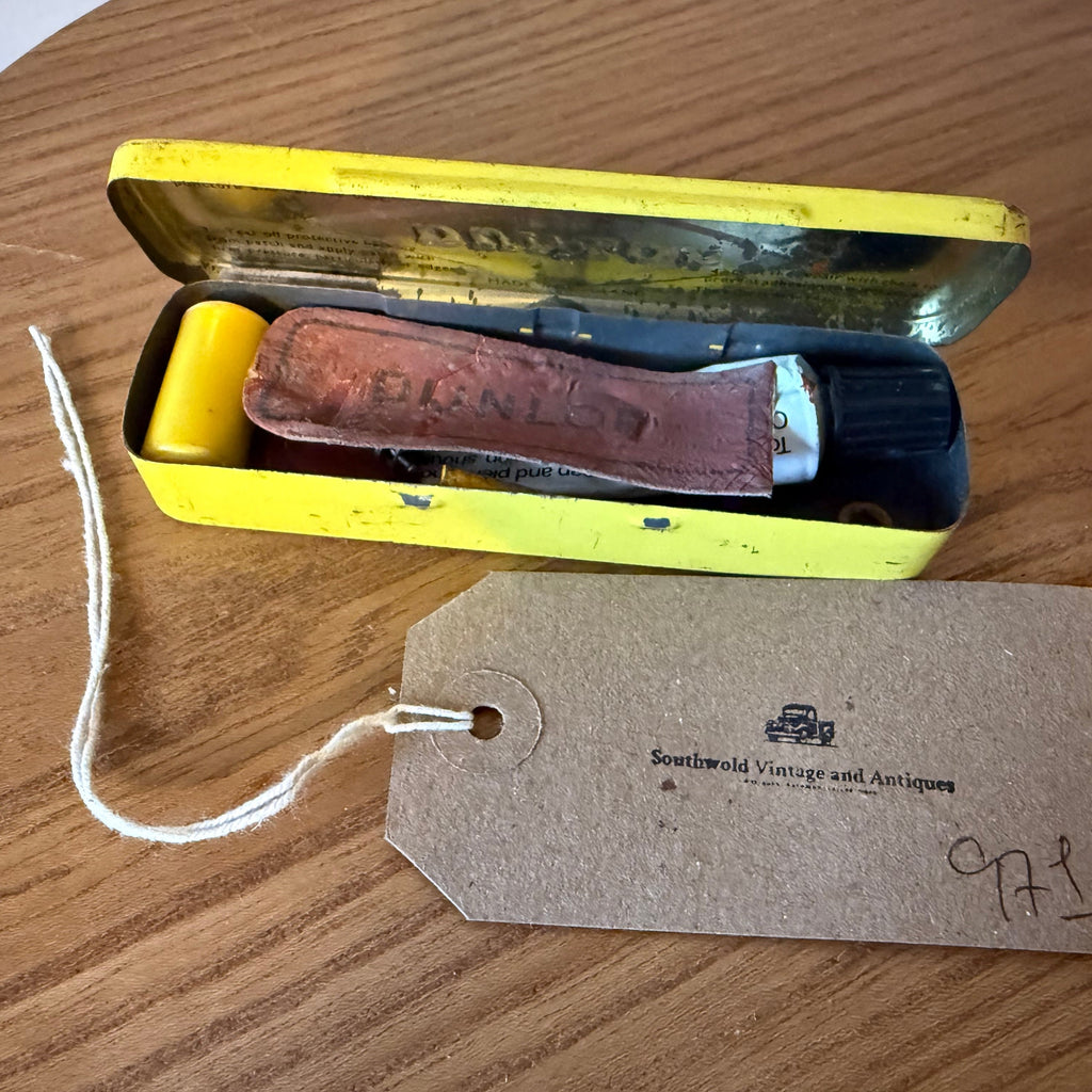 Vintage Dunlop cycle tyre repair tin.