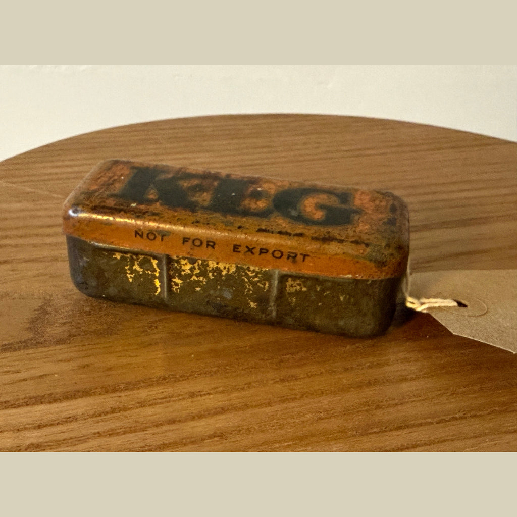 Vintage KLG spark plugs, tin