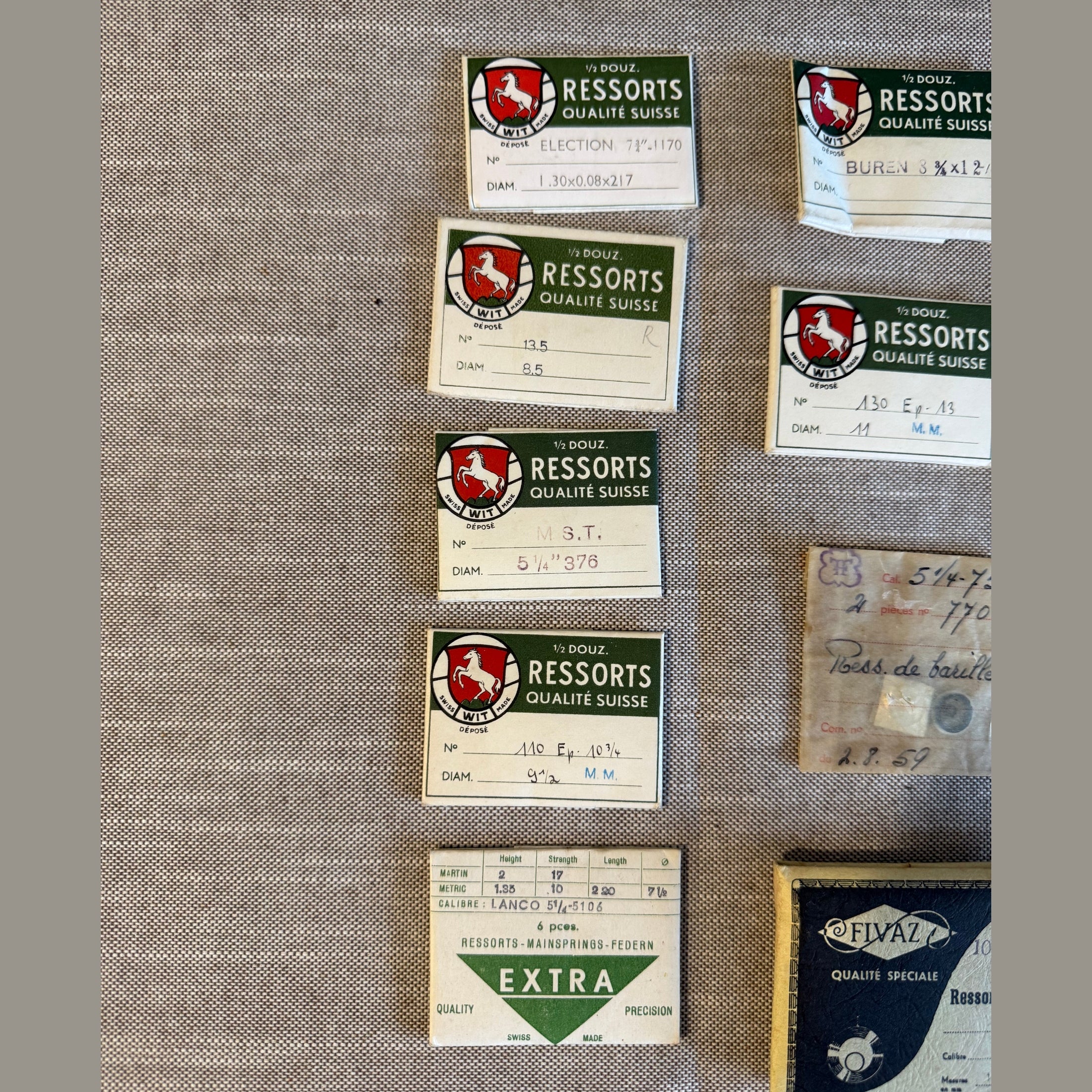 Vintage assorted watch springs/parts