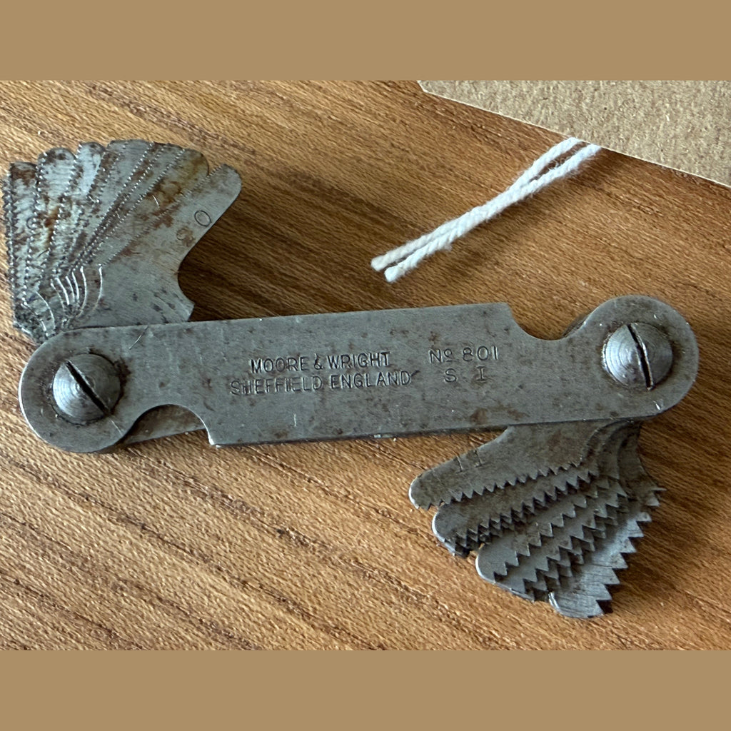 Vintage M+W screw pitch Gauge No 501