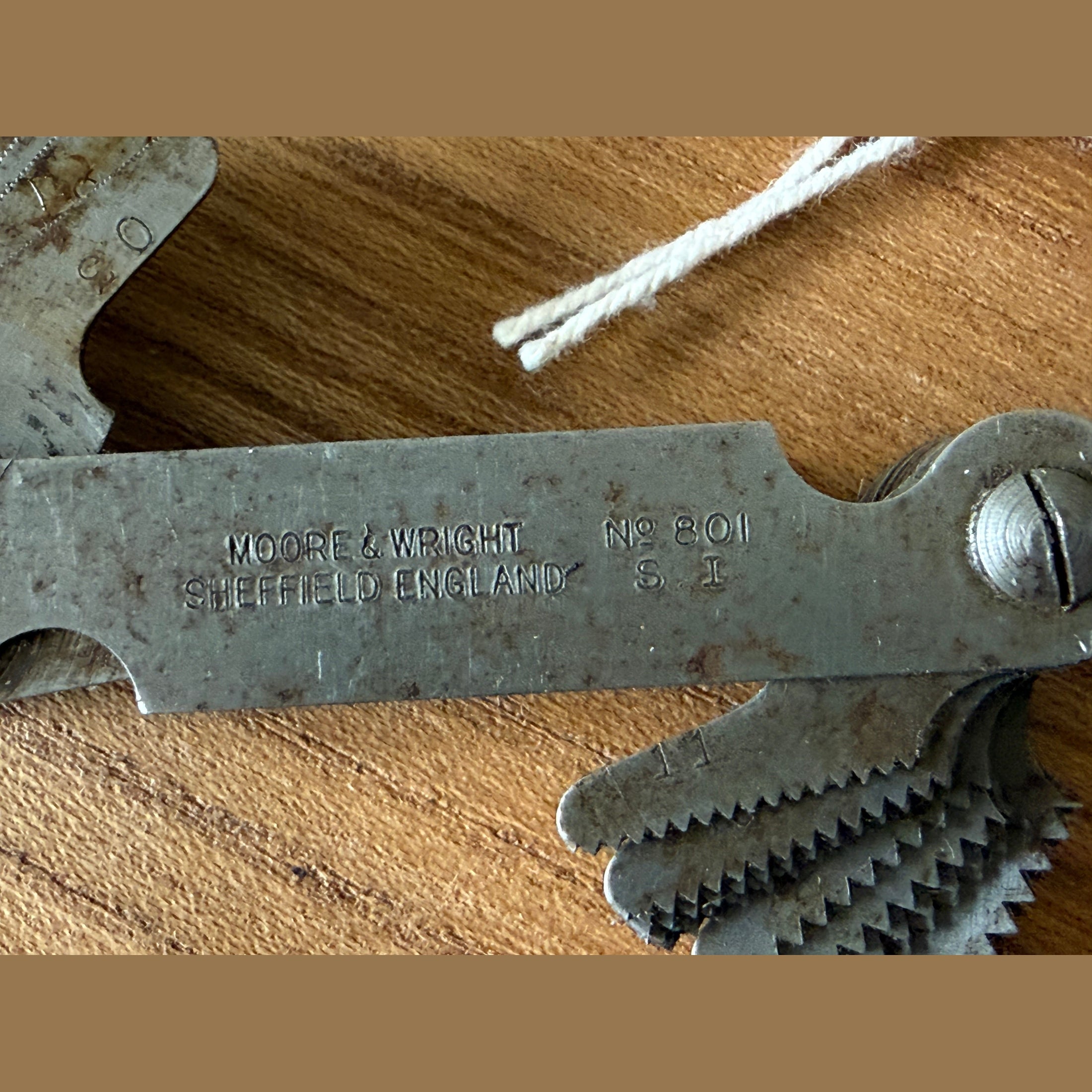 Vintage M+W screw pitch Gauge No 501