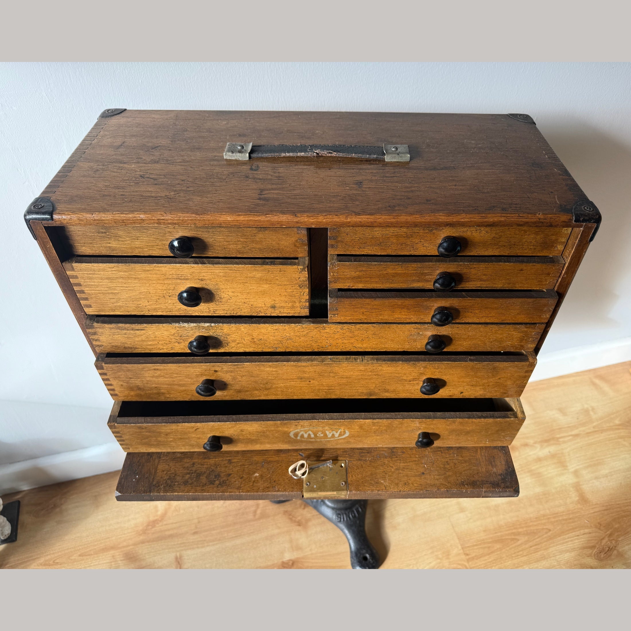 Vintage Moore and Wright Engineers cabinet