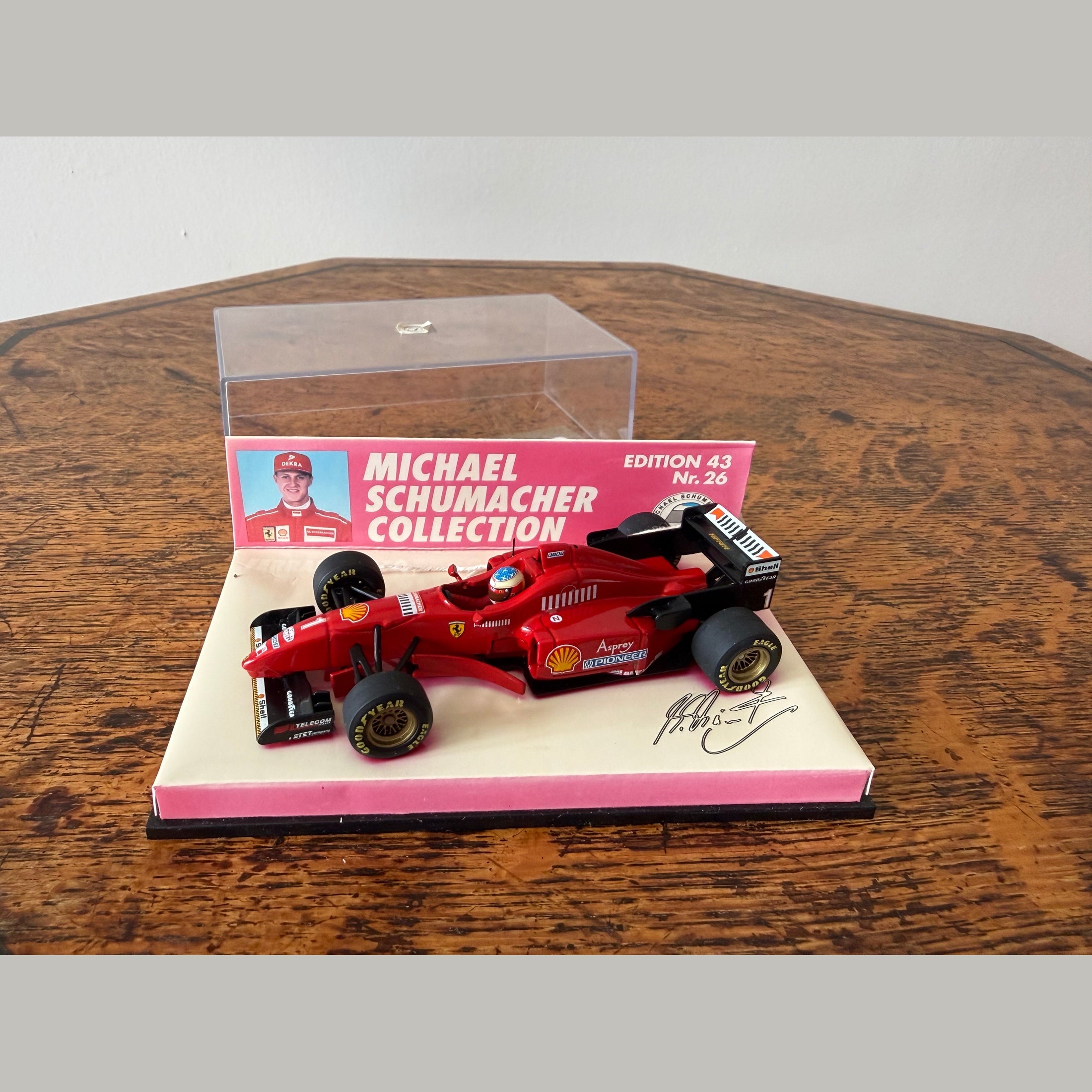 Vintage model Ferrari F1 car, Michael Schumacher collection