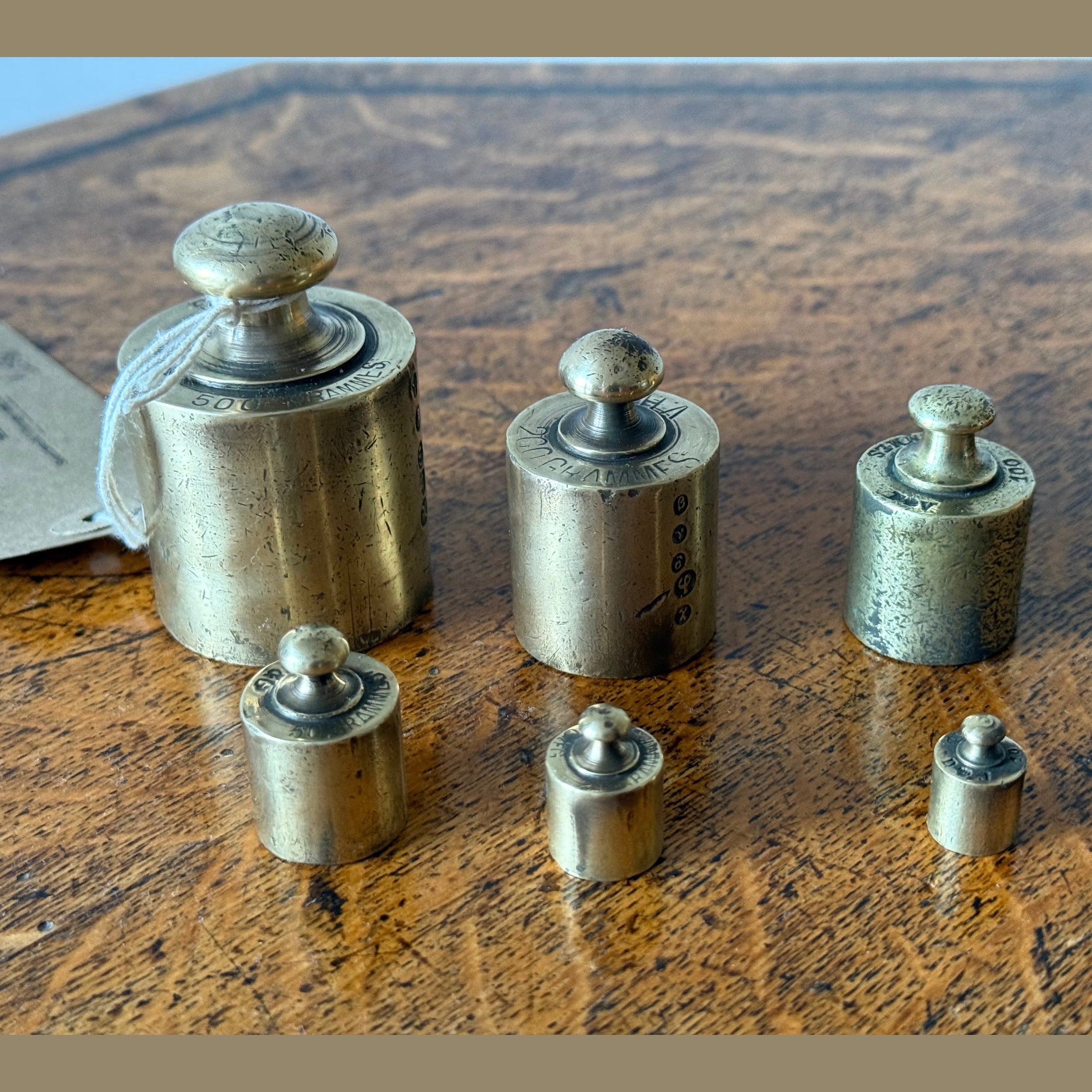 Vintage Apothecary/paper weights in Brass