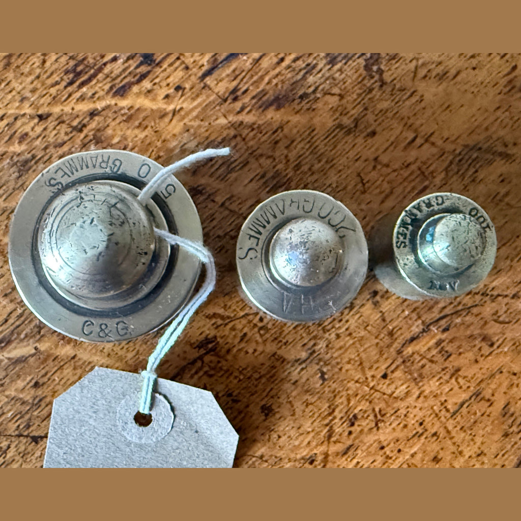 Vintage Apothecary/paper weights in Brass