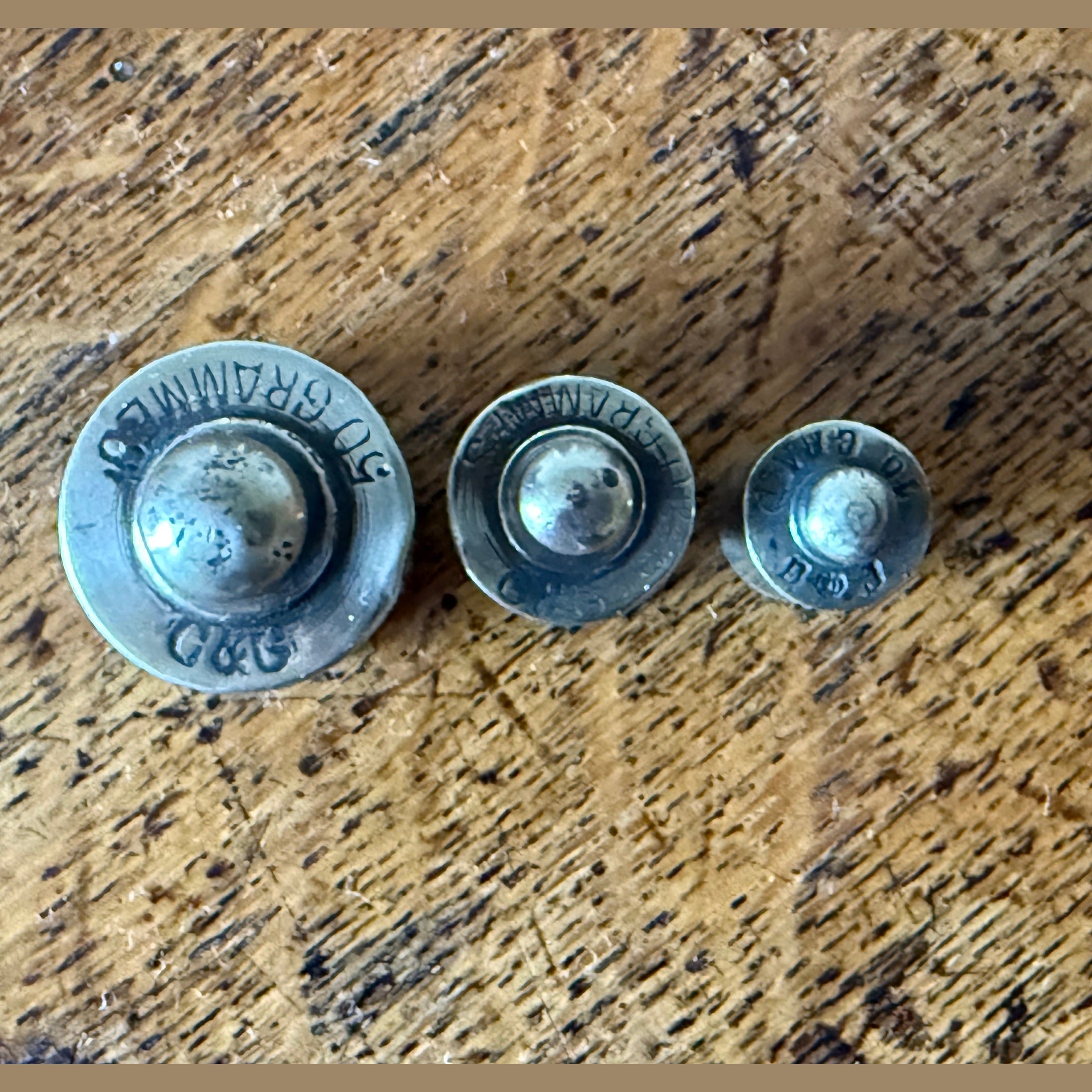 Vintage Apothecary/paper weights in Brass
