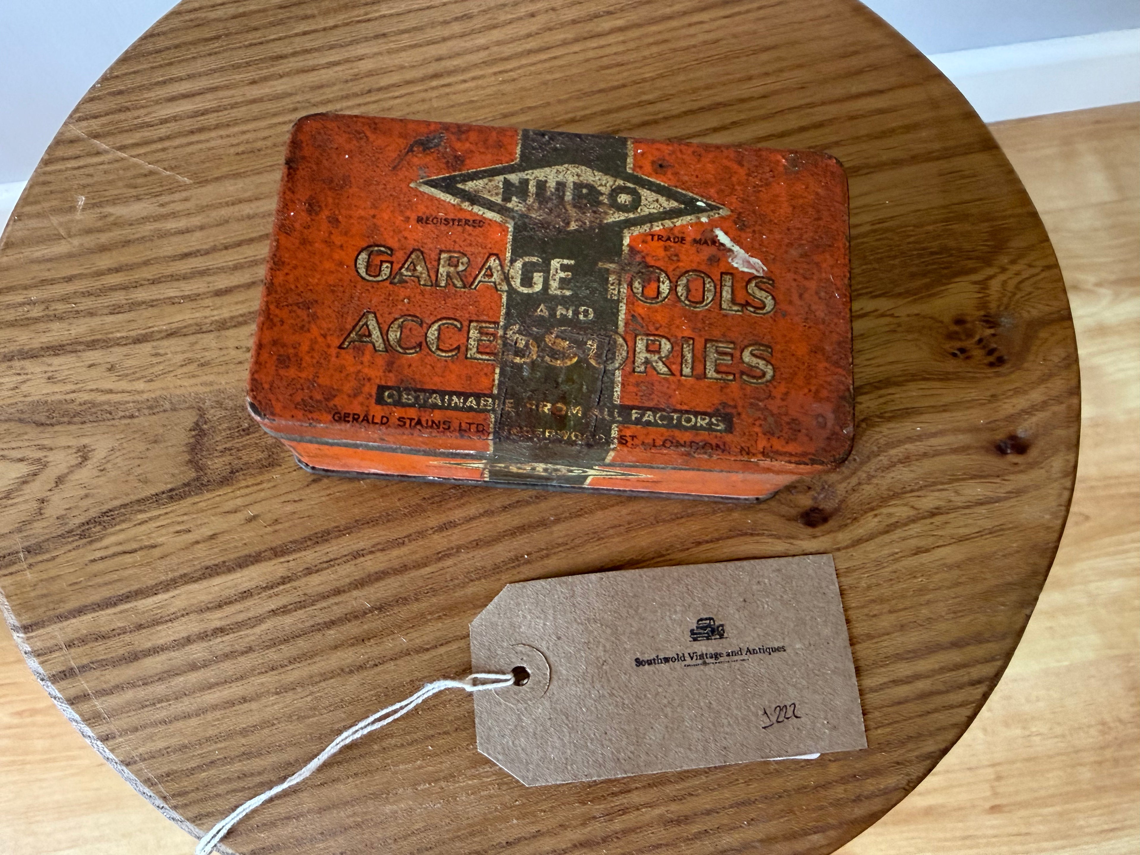Vintage Nubo display tin.
