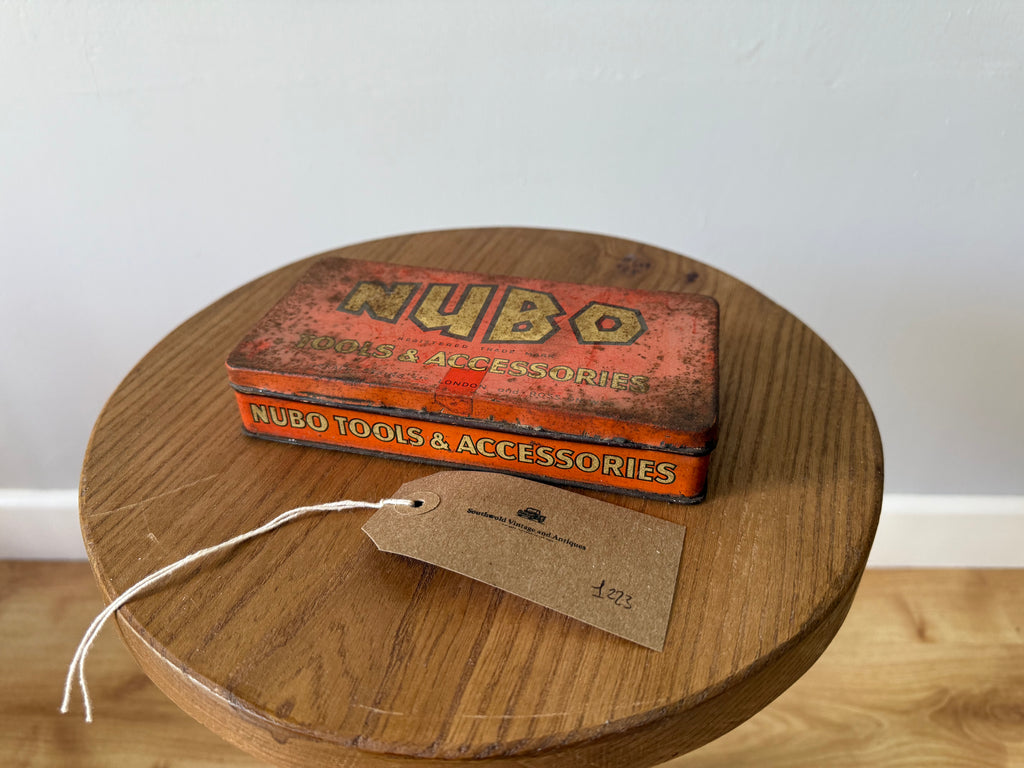 Vintage Nubo display tin.