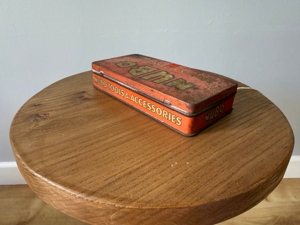 Vintage Nubo display tin.