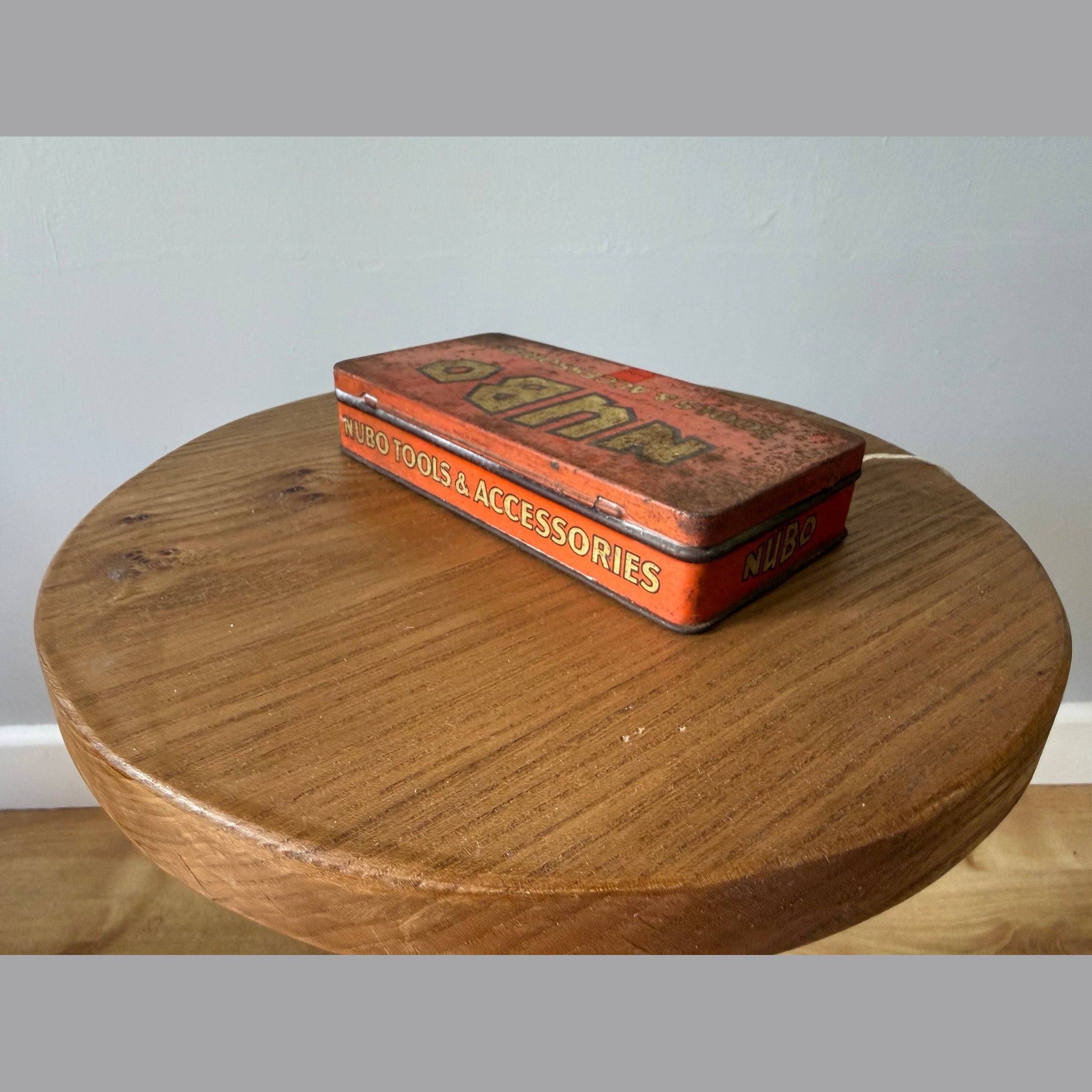 Vintage Nubo display tin.