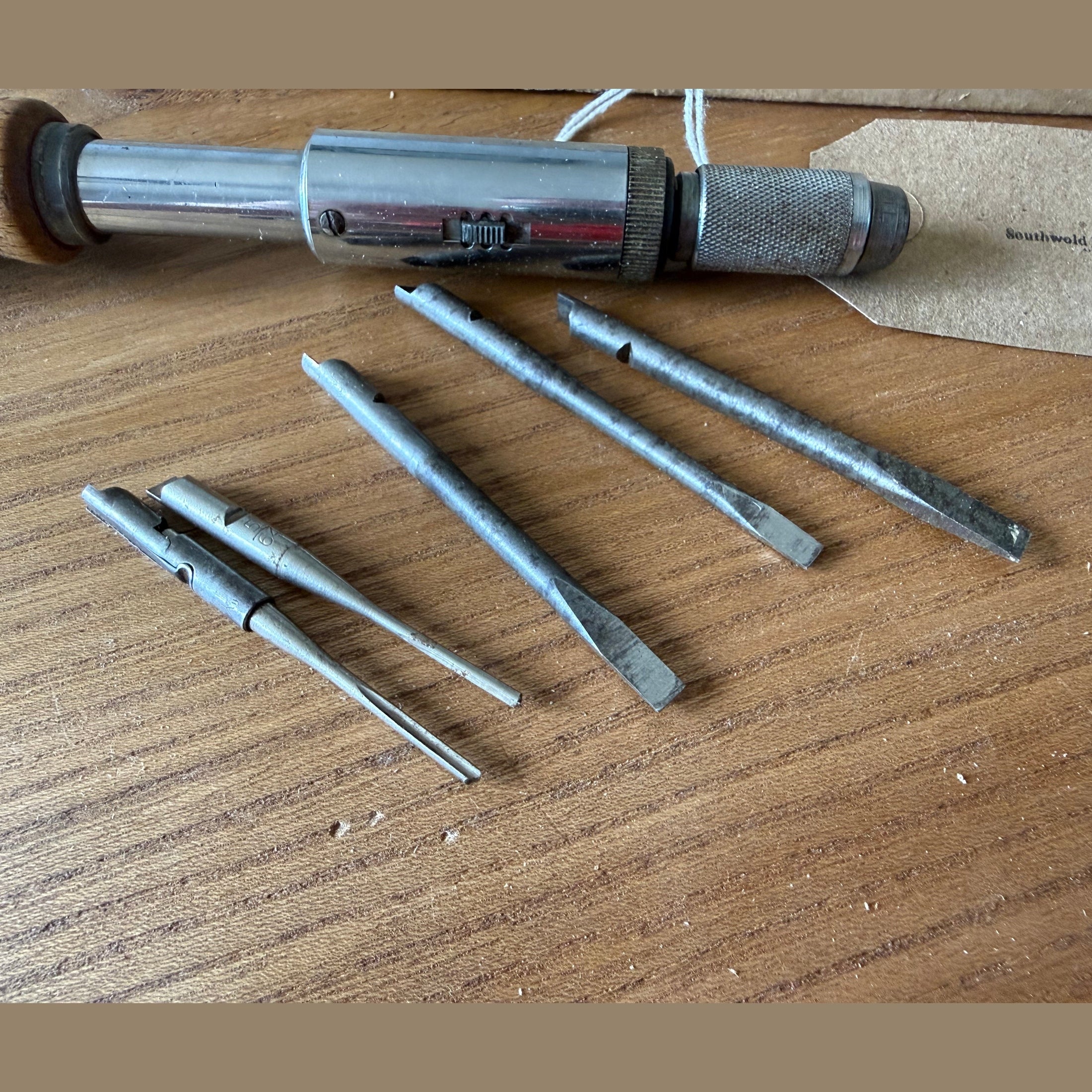 Vintage Stanley Yankee pump action screwdriver.