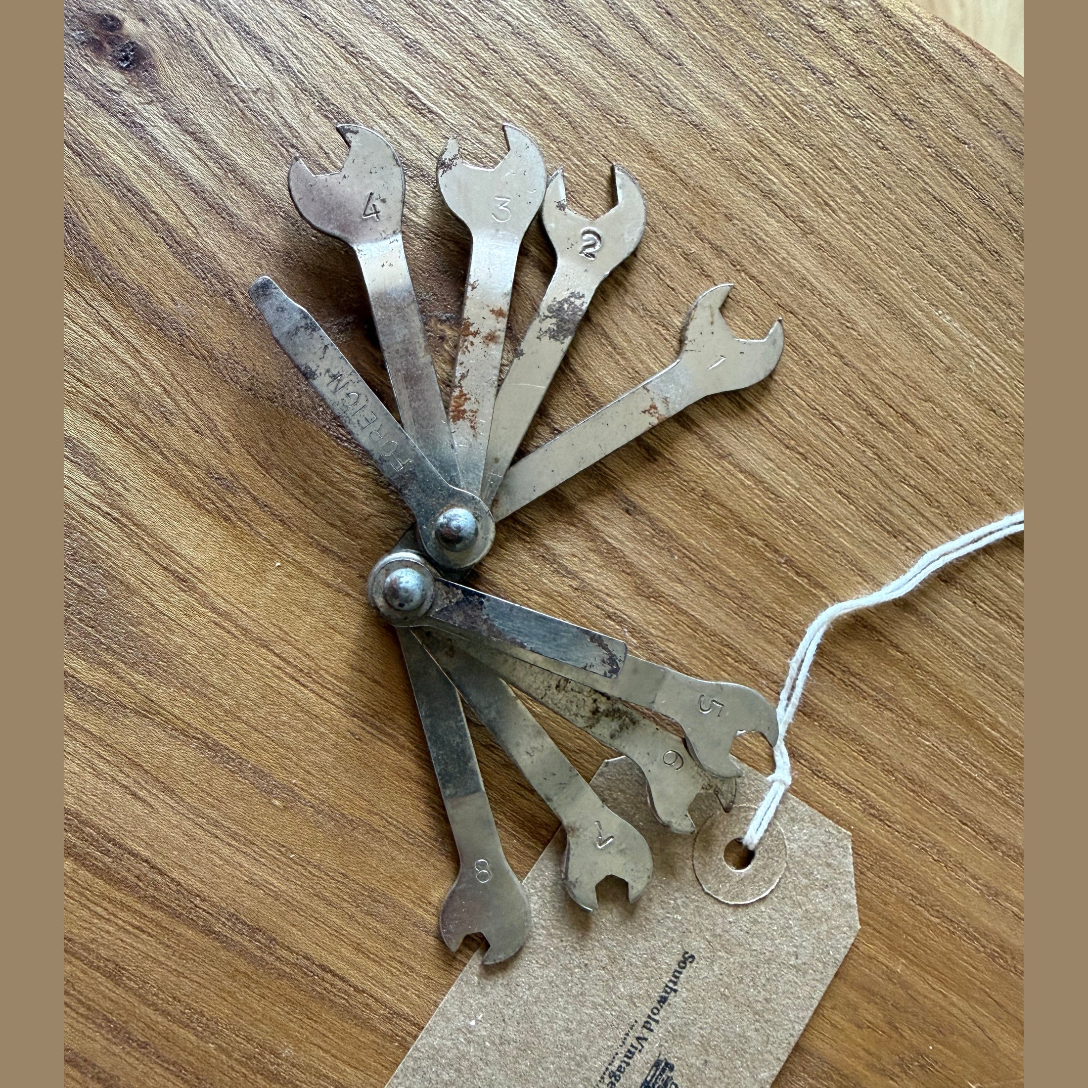 Vintage small spanner set by Foreign.