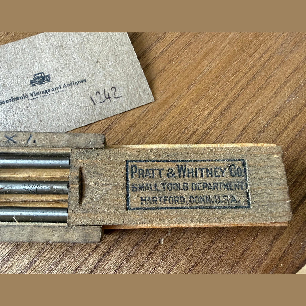 Vintage tap set by Pratt and Whitney