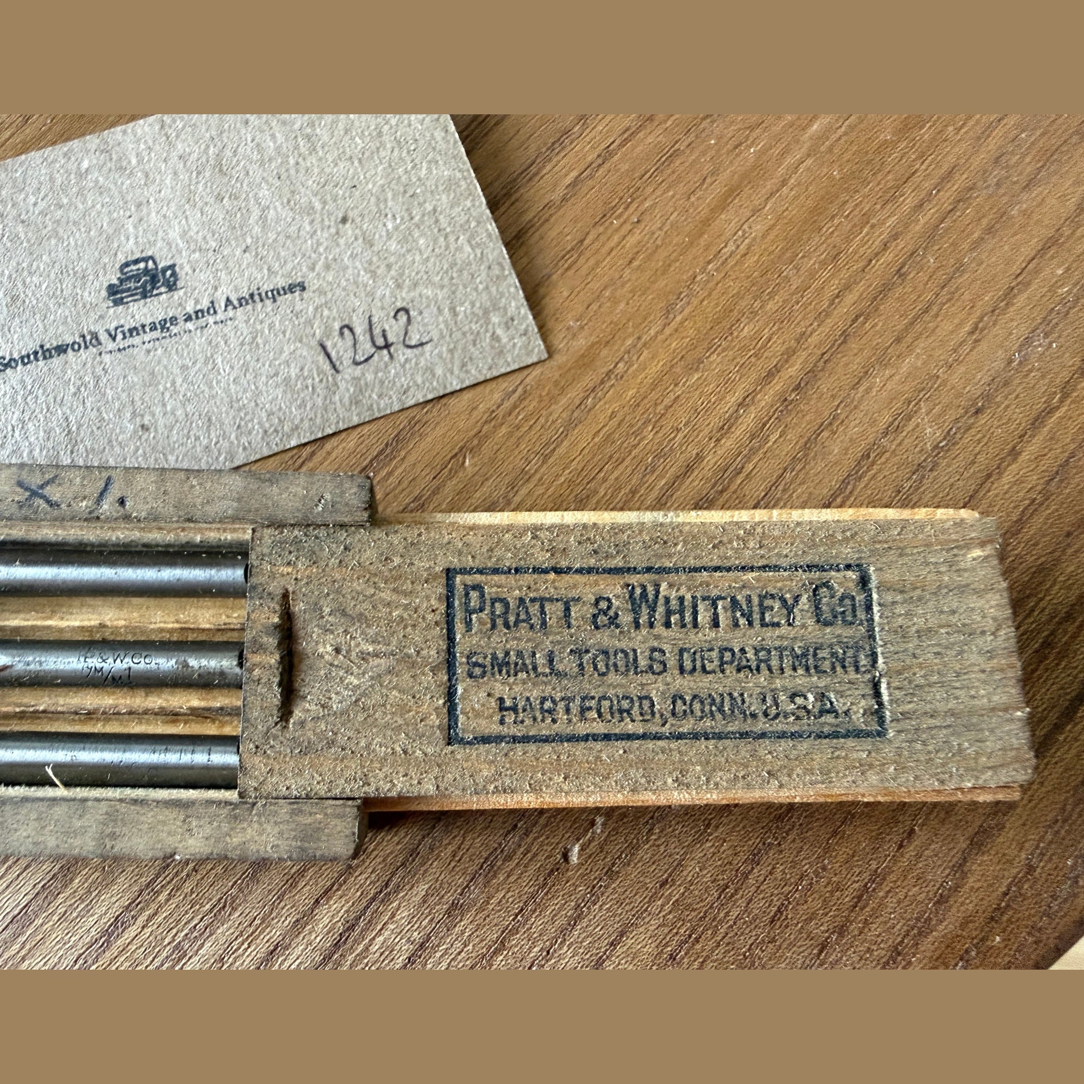 Vintage tap set by Pratt and Whitney