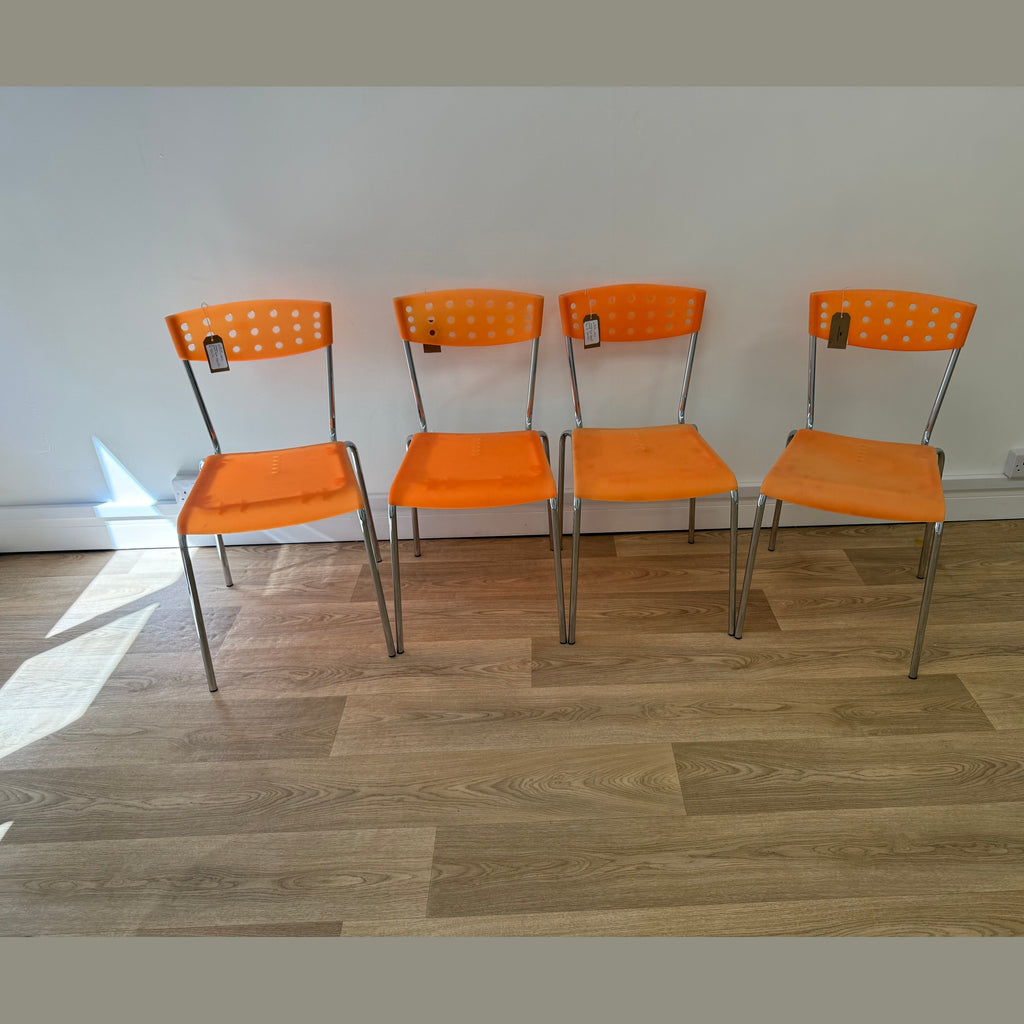 Set of 4 dining chairs designed by Umberto Bertoni, for Deta Casa.