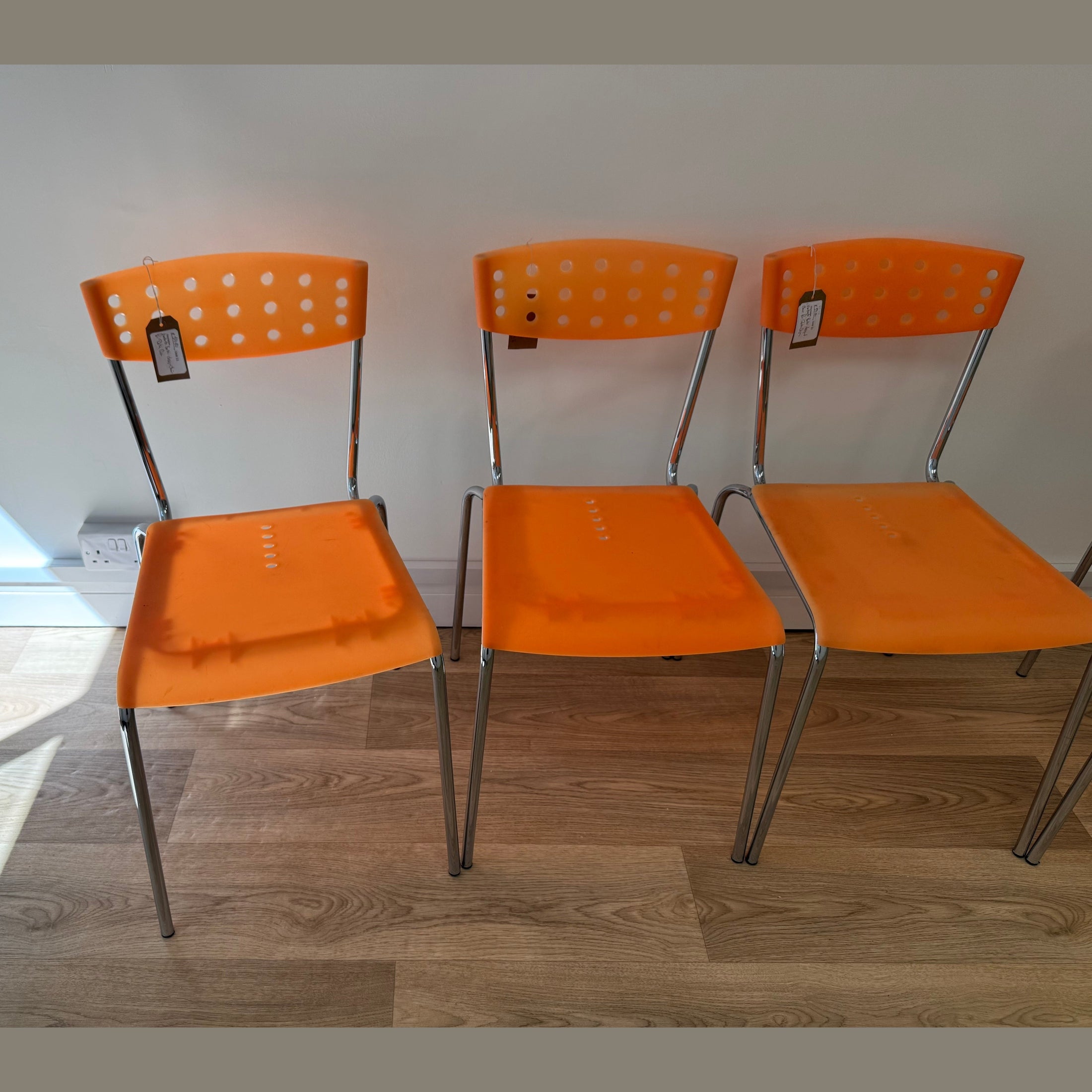 Set of 4 dining chairs designed by Umberto Bertoni, for Deta Casa.