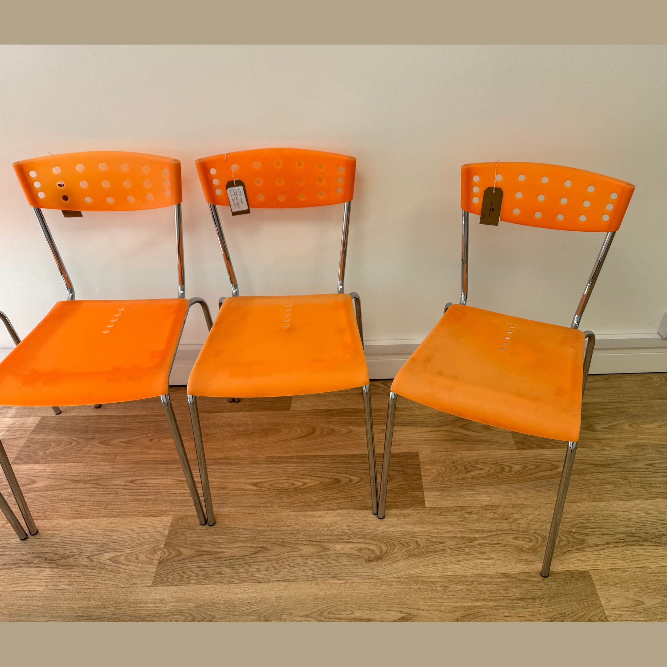 Set of 4 dining chairs designed by Umberto Bertoni, for Deta Casa.