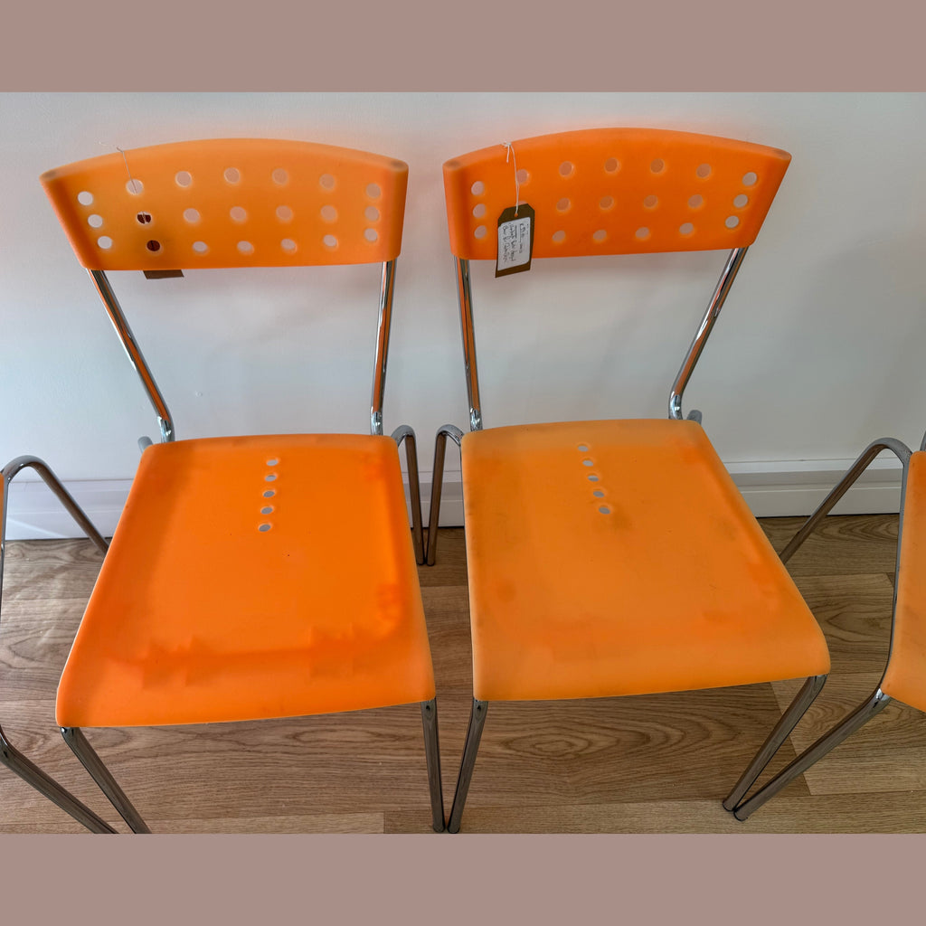Set of 4 dining chairs designed by Umberto Bertoni, for Deta Casa.