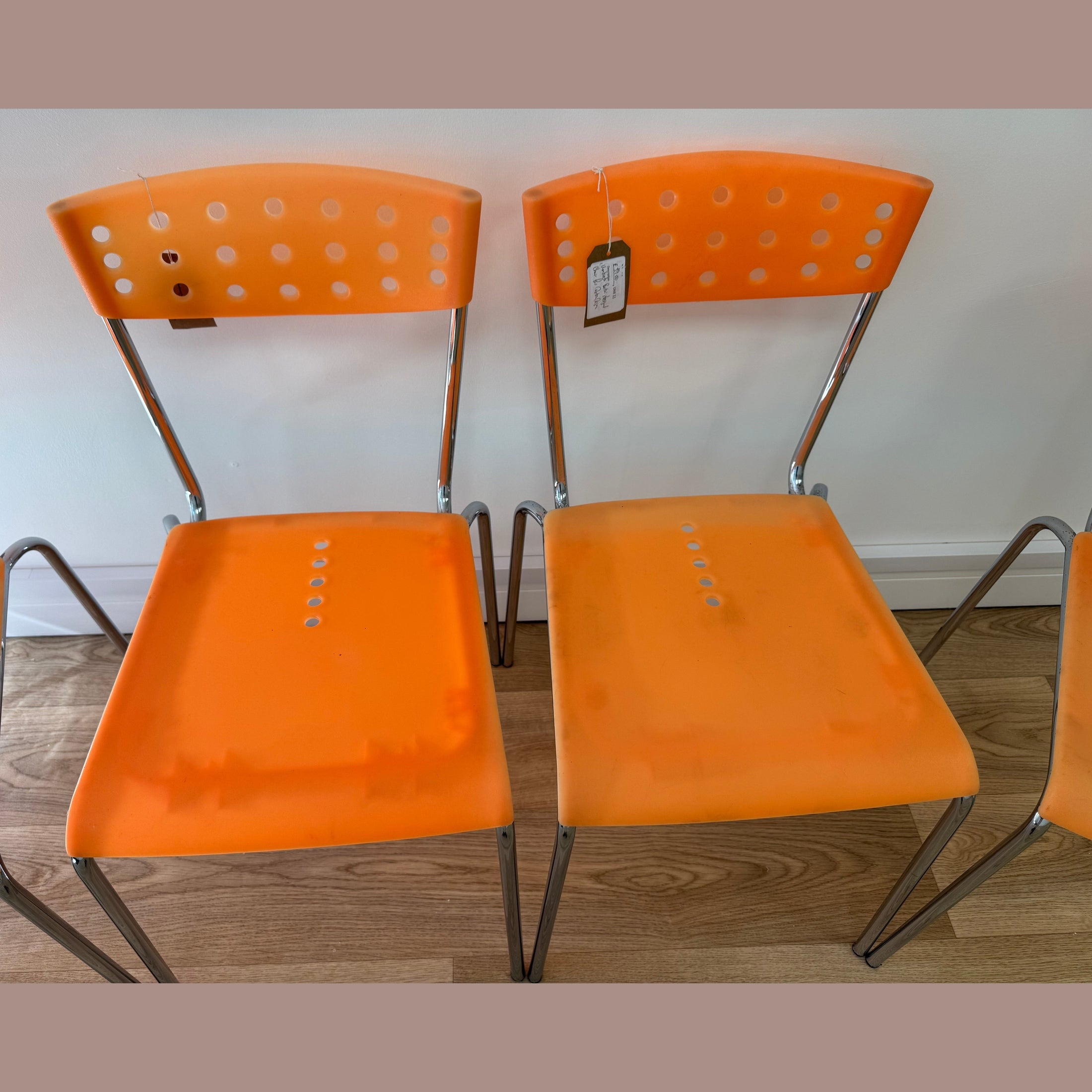 Set of 4 dining chairs designed by Umberto Bertoni, for Deta Casa.