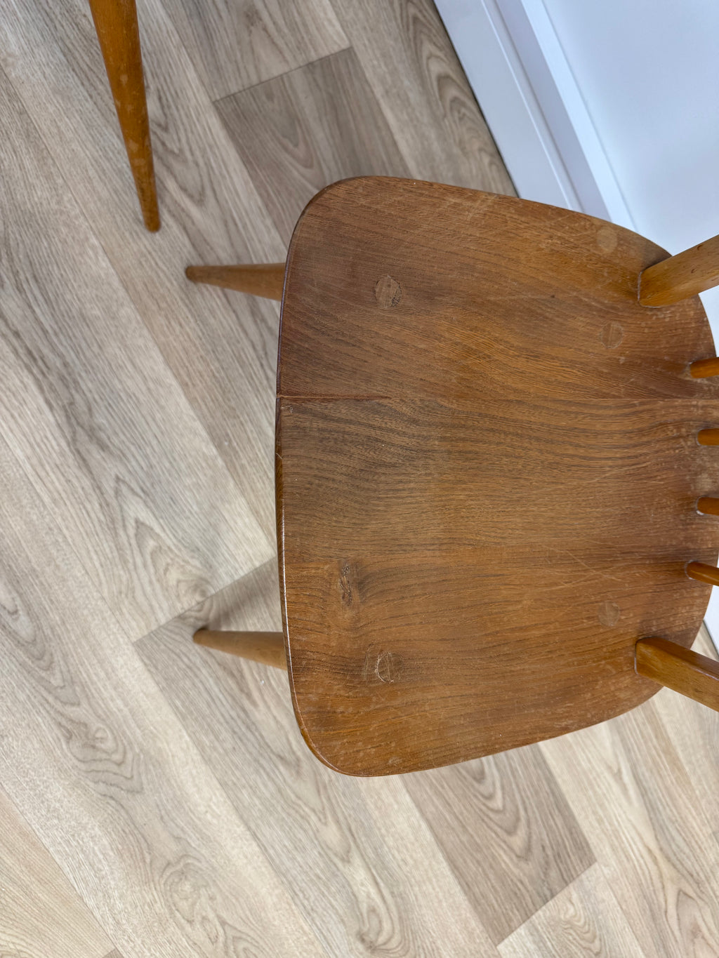 A pair of Vintage Ercol Model 400 dining chairs.