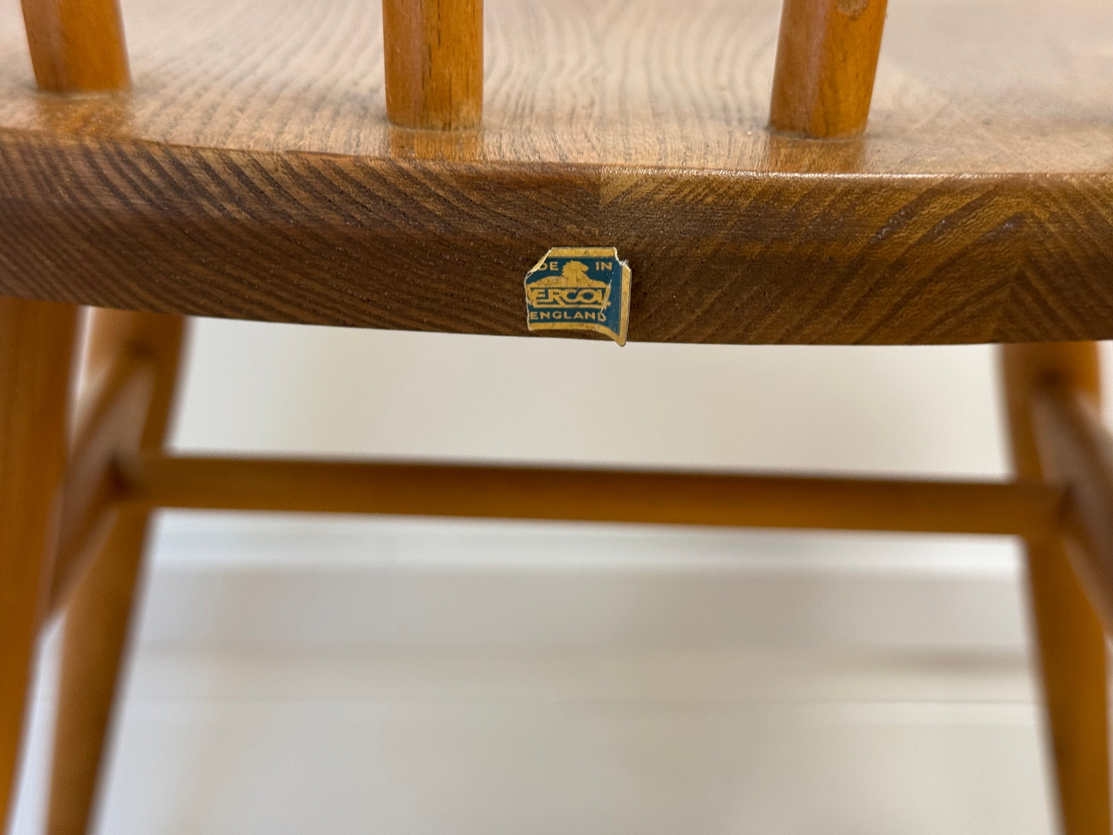 A pair of Vintage Ercol Model 400 dining chairs.