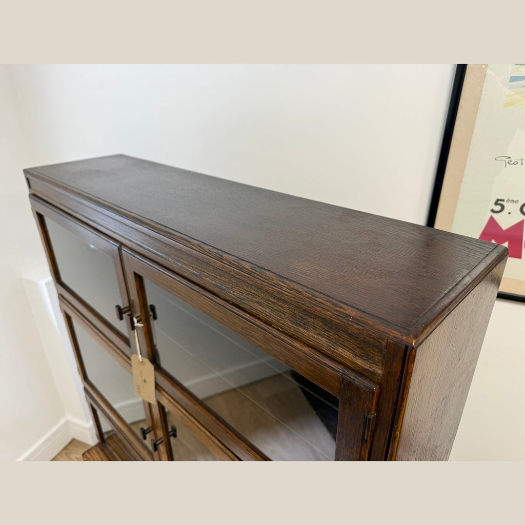 Vintage Minty of Oxford glazed bookcase