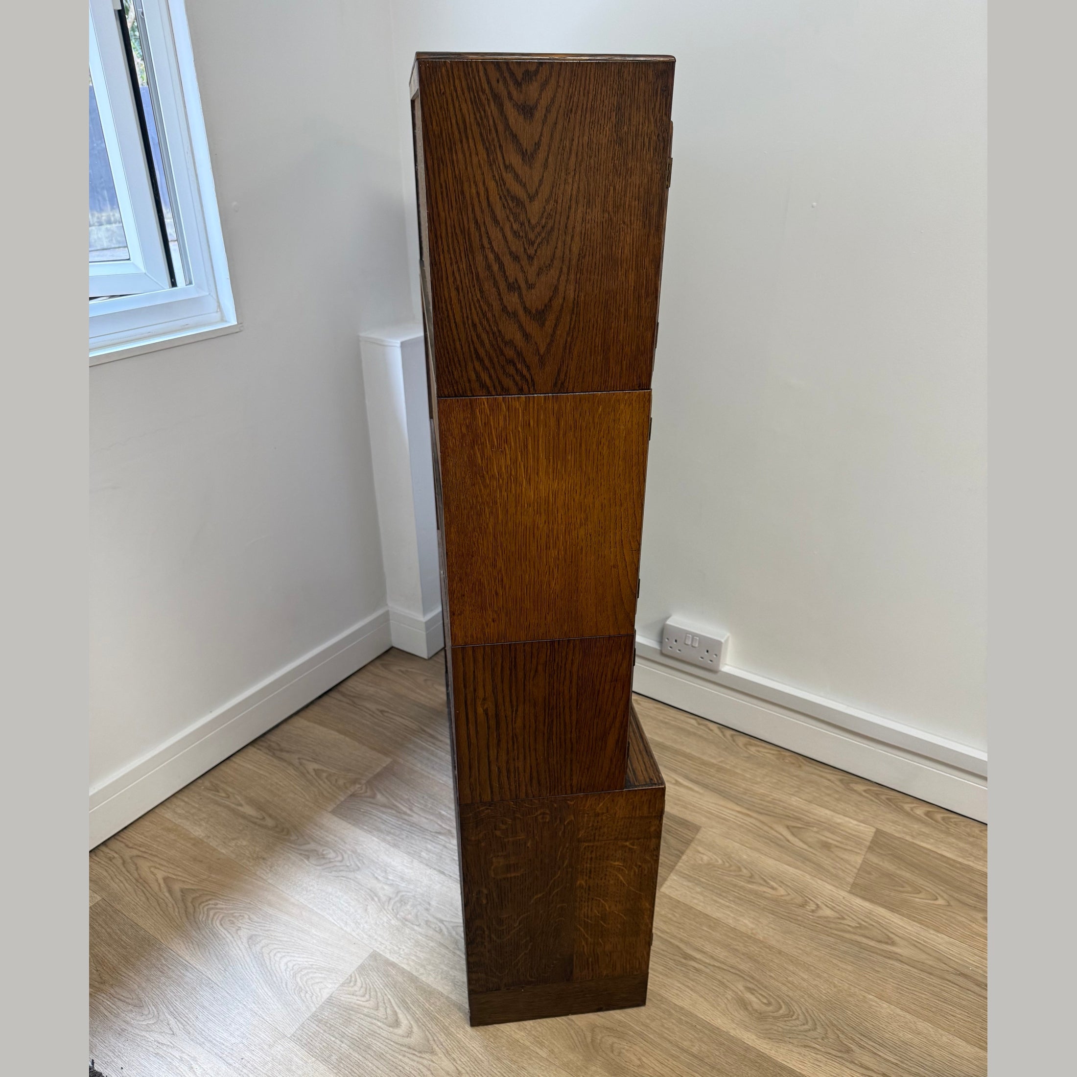 Vintage Minty of Oxford glazed bookcase