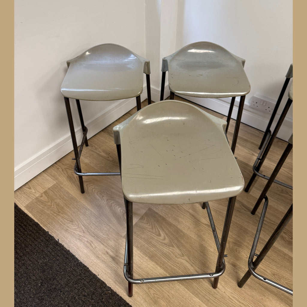 Vintage GLC stacking stools by Steelux