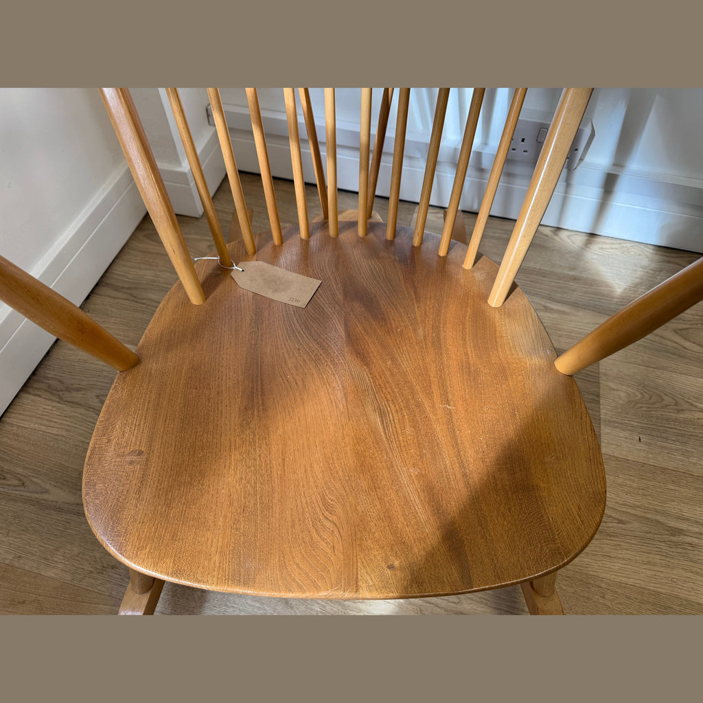 Vintage Ercol 315 Grandfather rocking chair.