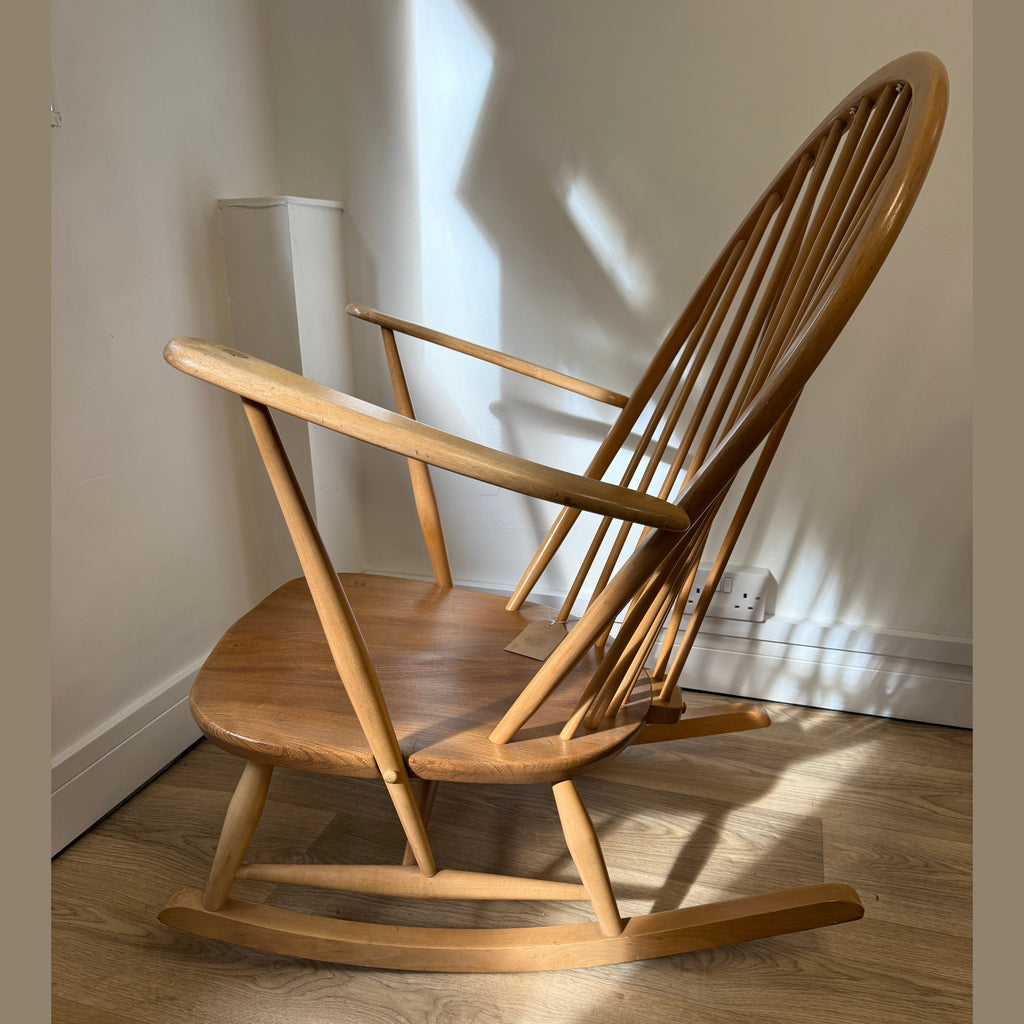 Vintage Ercol 315 Grandfather rocking chair.