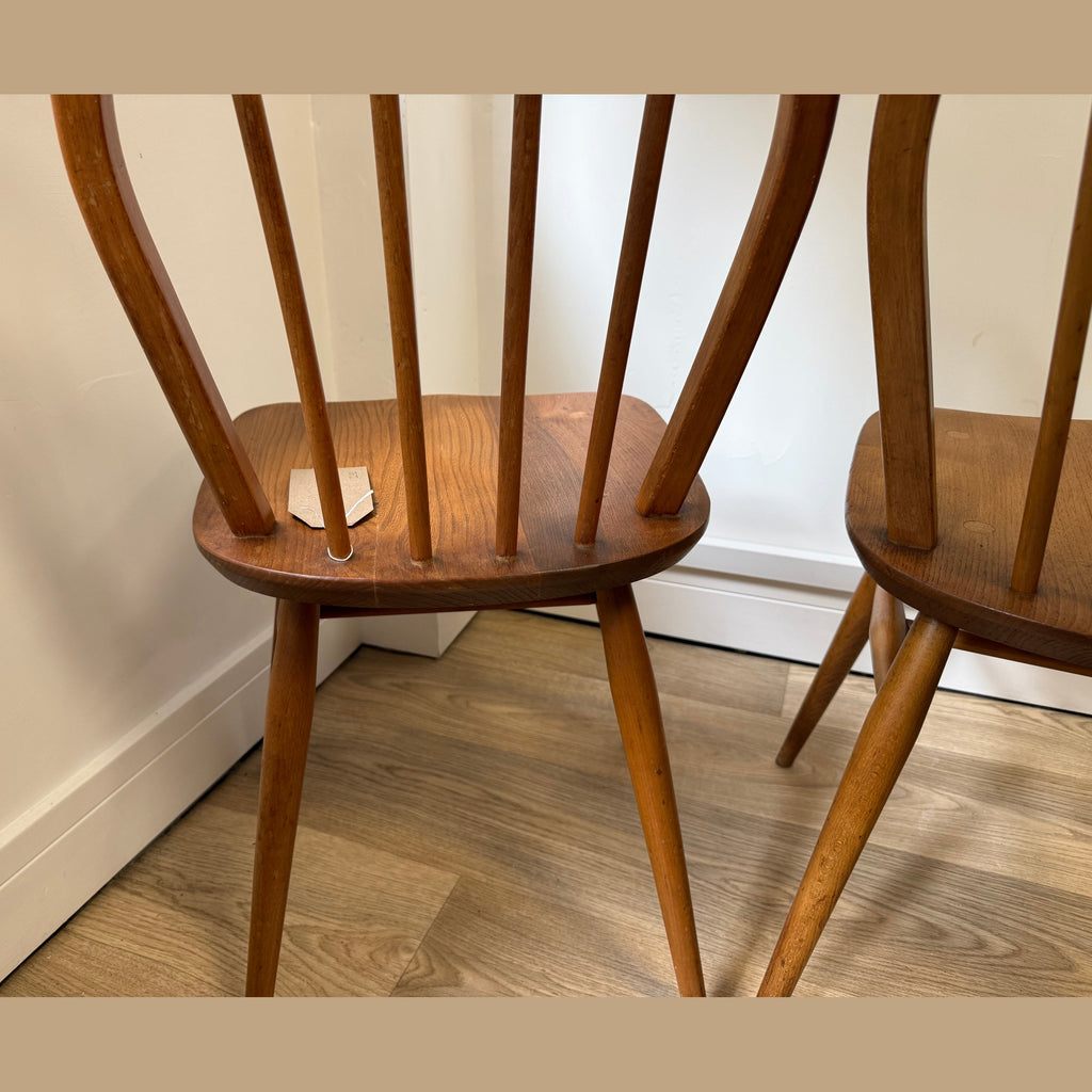Vintage Ercol Model 400 hoop back chairs