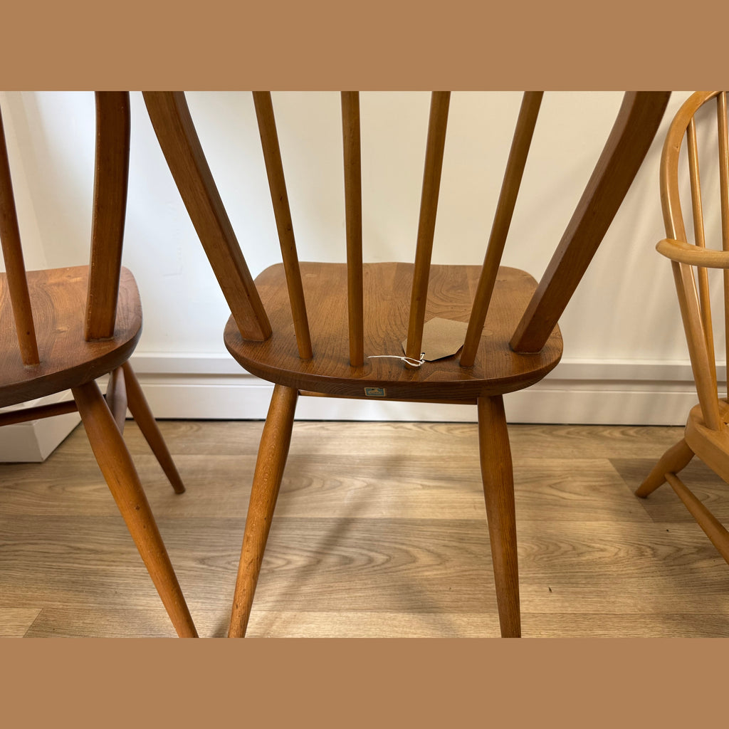 Vintage Ercol Model 400 hoop back chairs