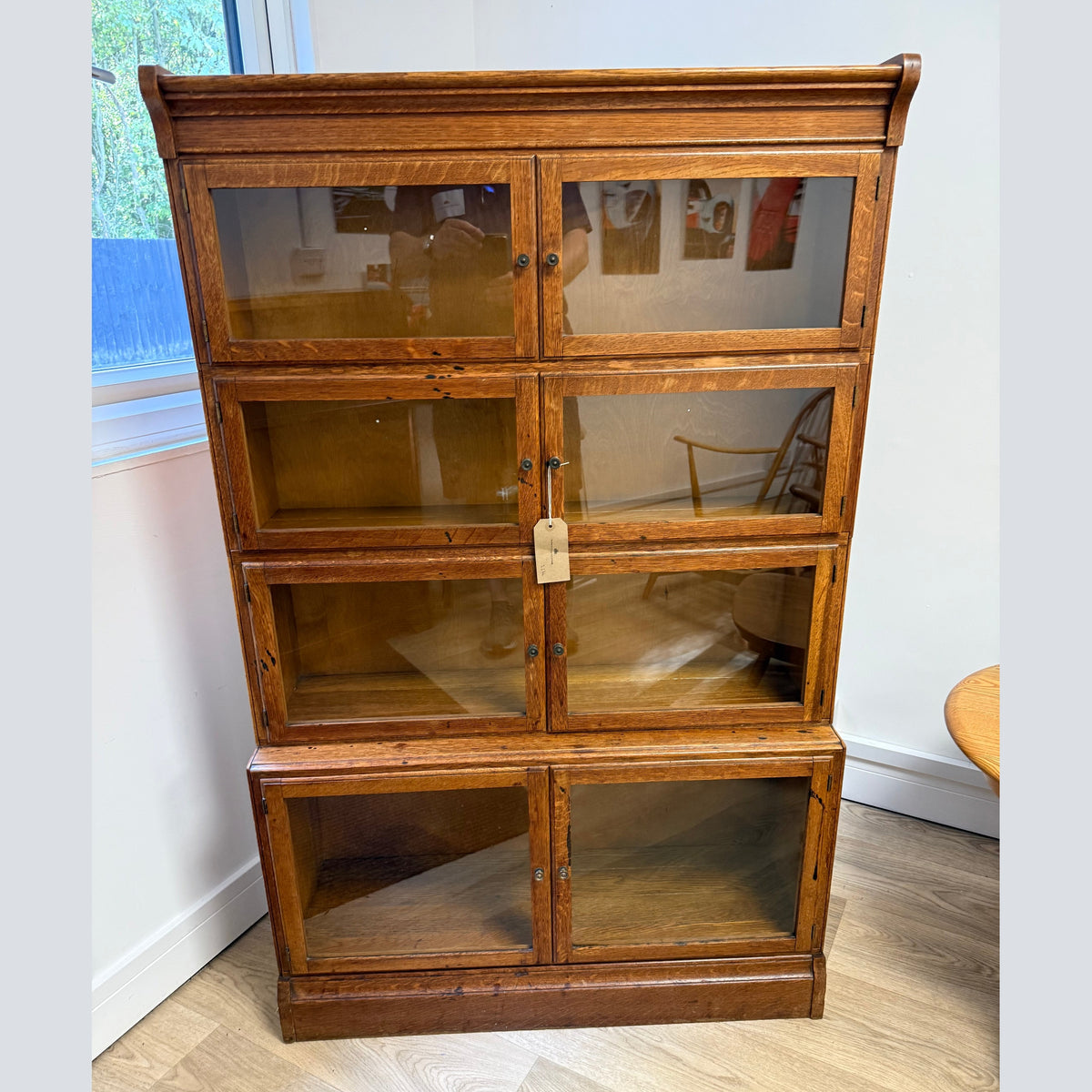 Vintage Minty 4 Tier oak bookcase.