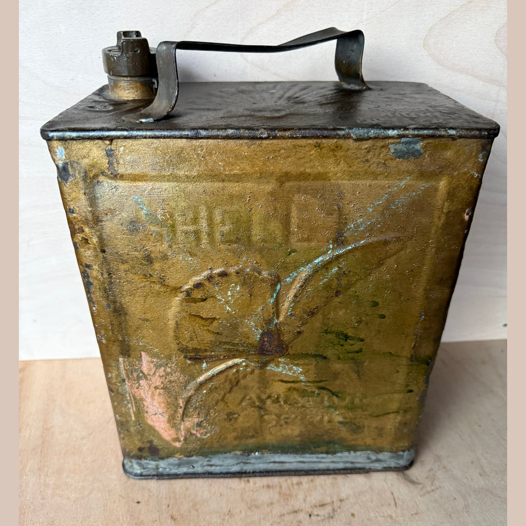Vintage Shell Aviation fuel can