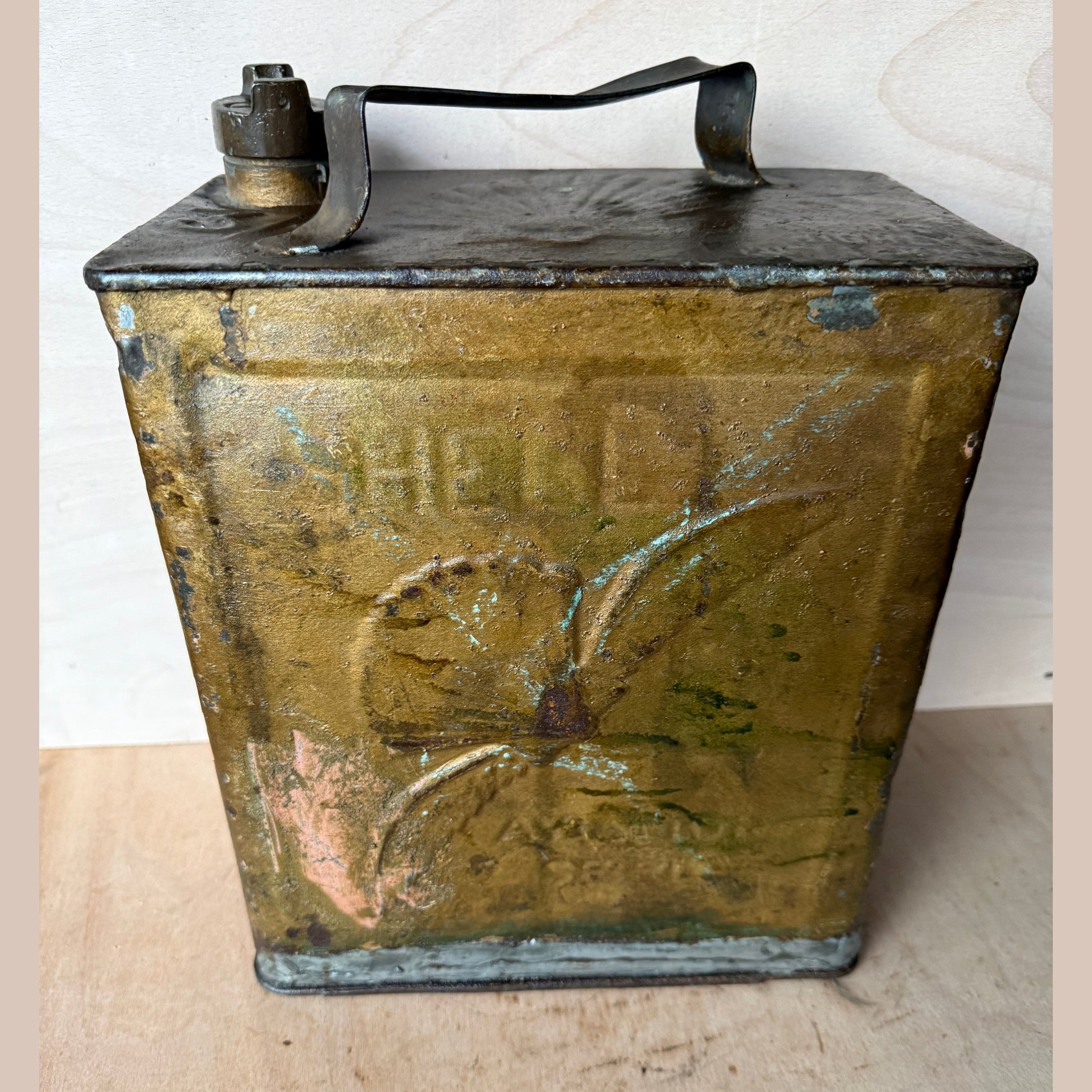 Vintage Shell Aviation fuel can