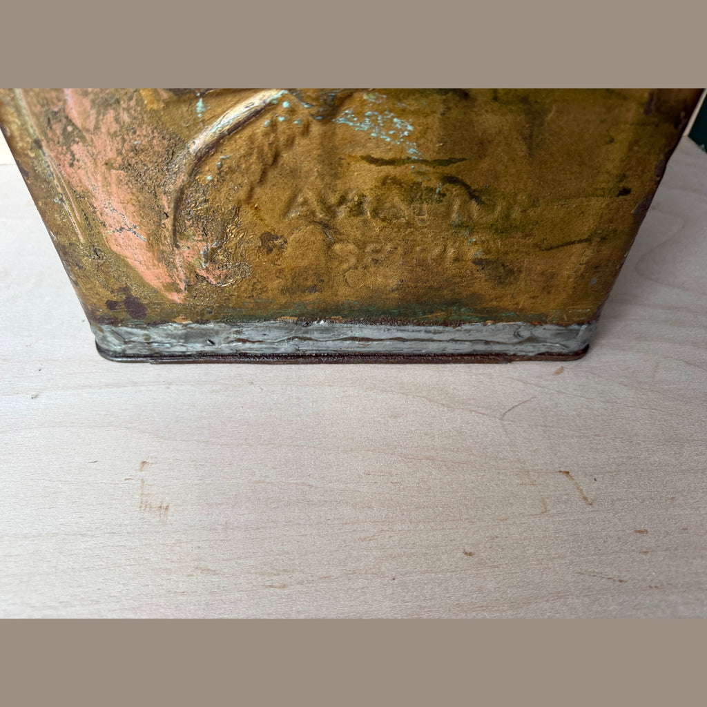 Vintage Shell Aviation fuel can