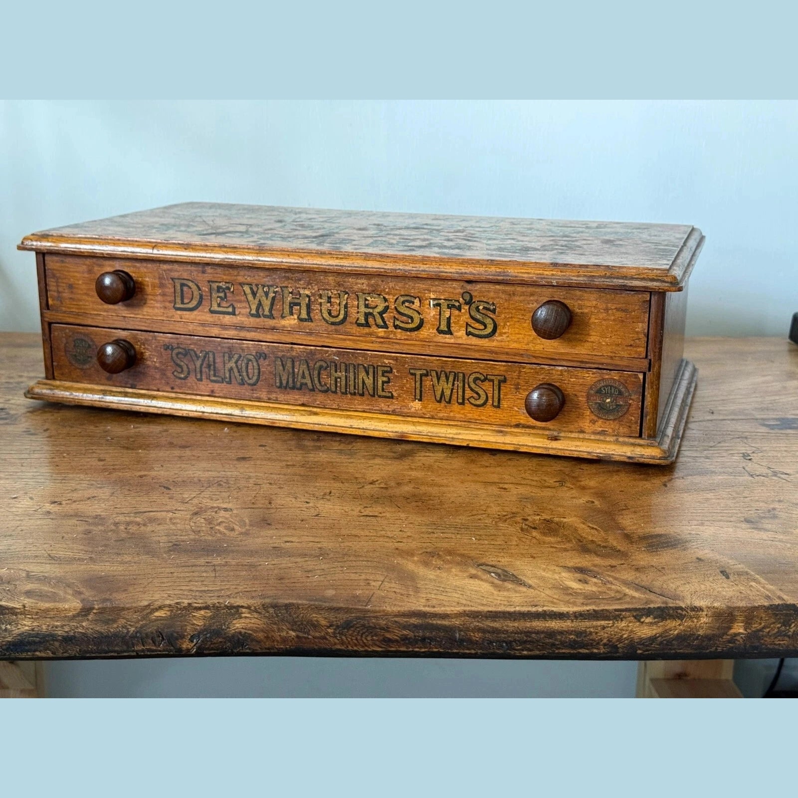 Vintage Dewhurst sylko haberdashery cabinet